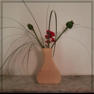 Holzblumenvase 12€