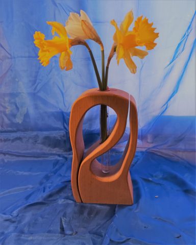 Holzblumenvase 20€